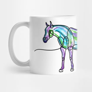 Single Line Horse Mug